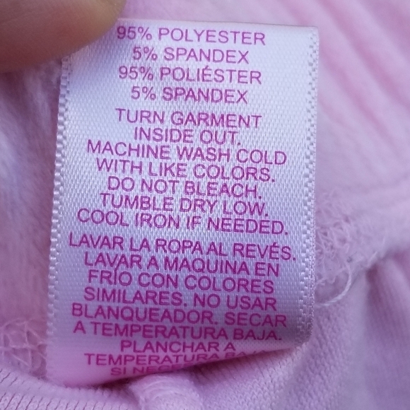 Juicy by Juicy Couture light pink velour track pants with logo print medium - Picture 3 of 5